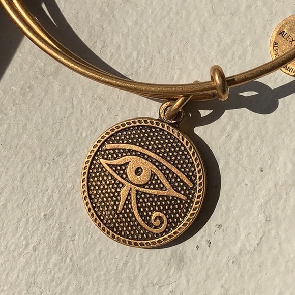 Alex and Ani gold bangle. Evil Eye -retired. - Picture 3 of 3